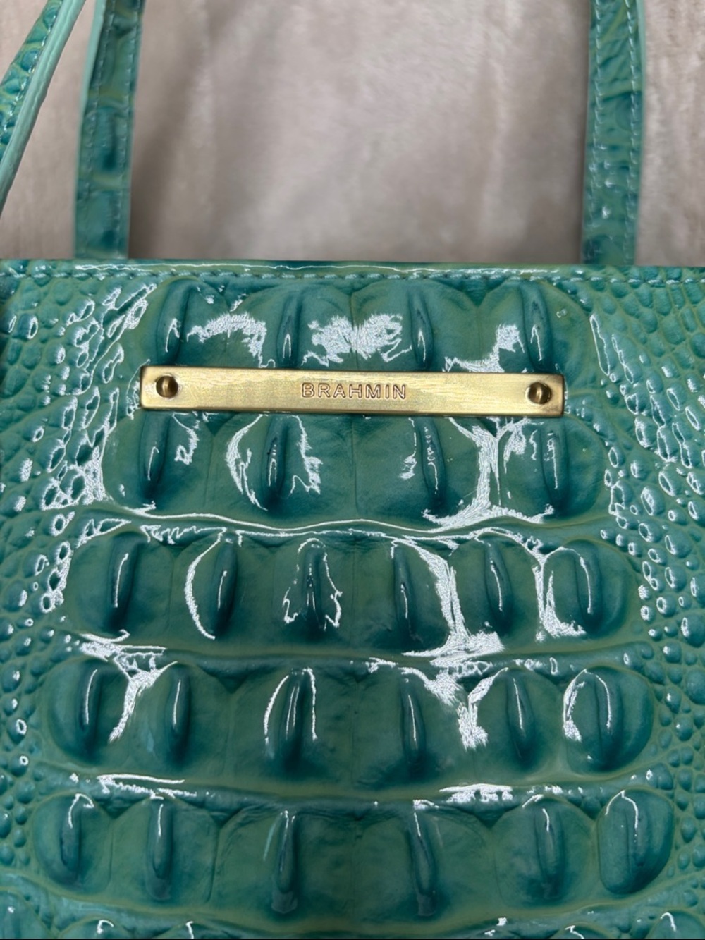 Brahmin Harrison Carryall Glass Glossy Rare Find - Picture 5 of 14